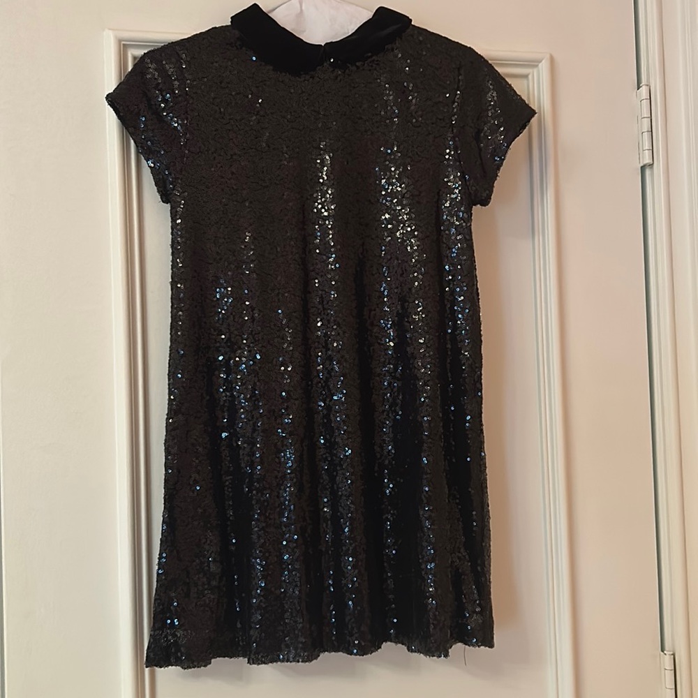 Zara girls black sparkly dress